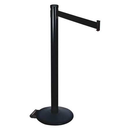 Barrier Post,black Belt,2 In. Belt W (1