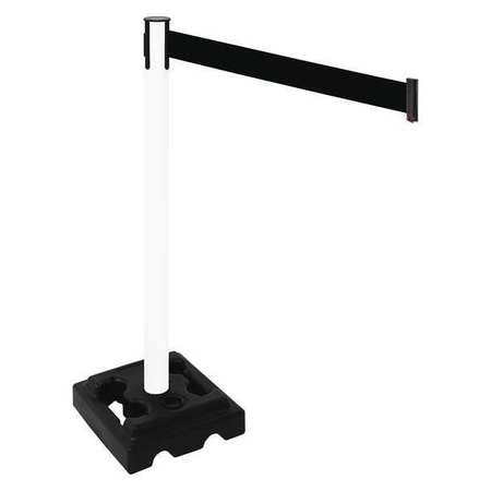 Barrier Post,blk,blk Belt,10 Ft. Belt L