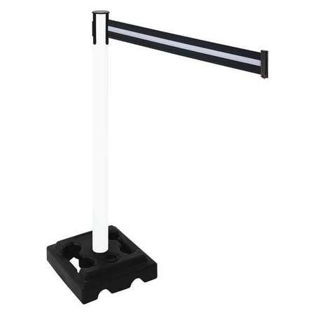 Barrier Post,black,black/white Belt,hdpe