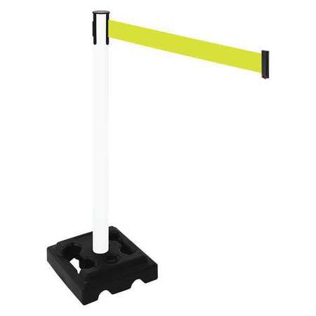 Barrier Post,black,10 Ft. Belt L,hdpe (1