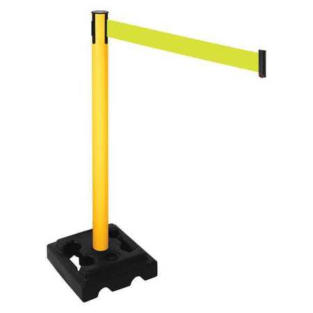 Barrier Post,pvc Post,blk,10 Ft. Belt L