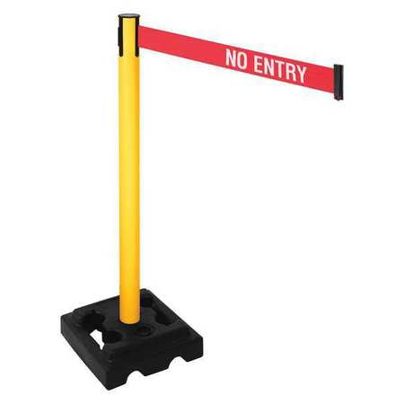 Barrier Post,red/white Belt Text,hdpe (1