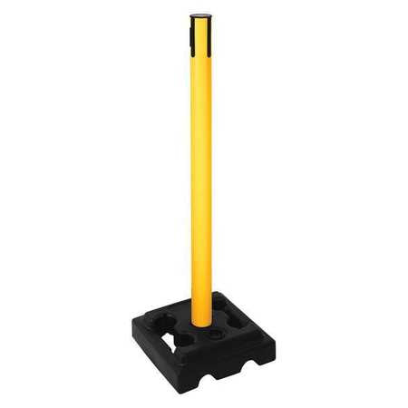 Belt Barrier Rcvr. Post,yellow,hdpe (1 U