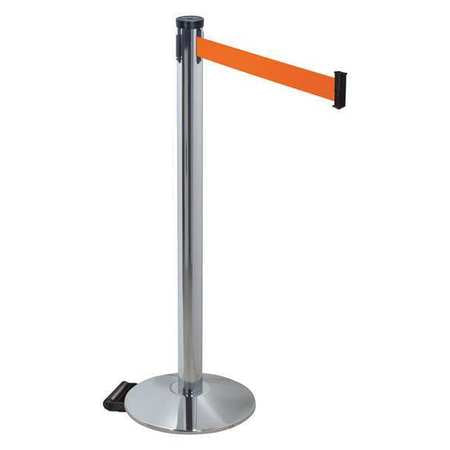 Barrier Post,gray,2 In. Belt W,40 In. H