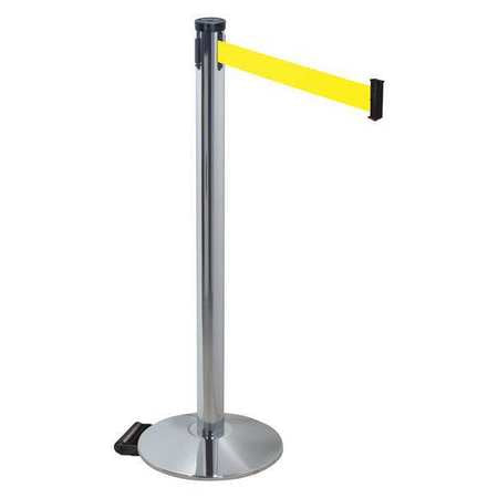 Barrier Post,gray,2in Belt W,10ft Belt L