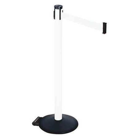 Barrier Post,pvc Post,black,white Belt (