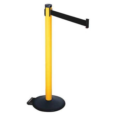 Barrier Post,black Belt,2 In. Belt W (1