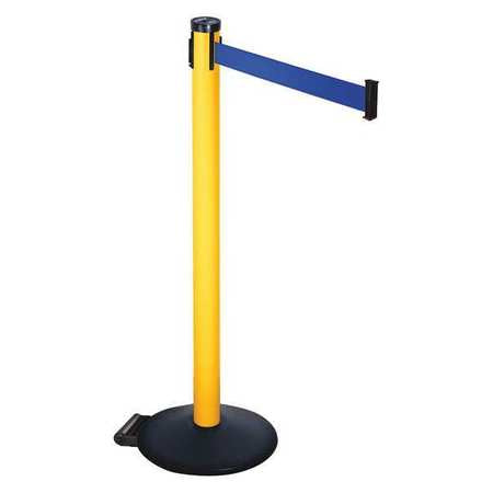 Barrier Post,blue Belt,2 In. Belt W (1 U