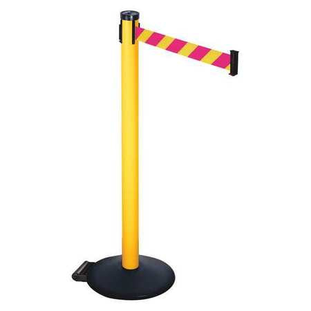 Barrier Post,magenta/ylw Belt,2in Belt W