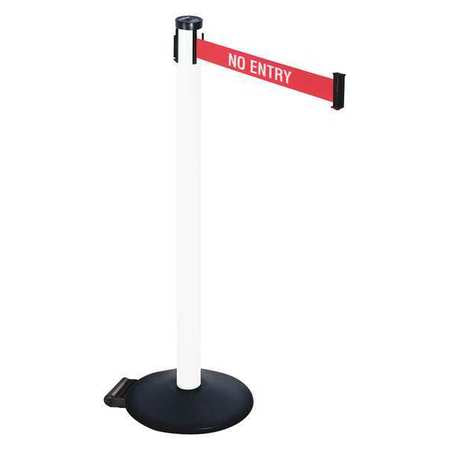 Barrier Post,40in. H,2in Belt W,no Entry