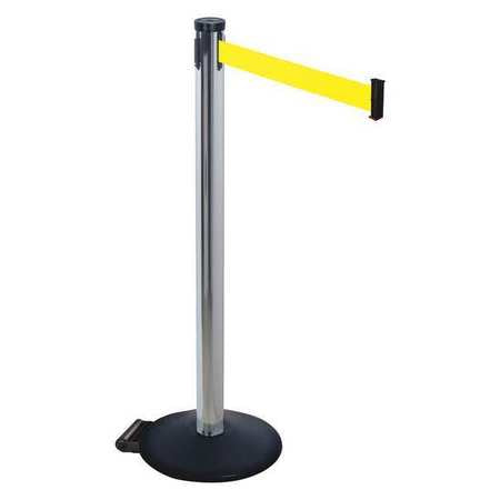 Barrier Post,2 In. Belt W,10 Ft. Belt L