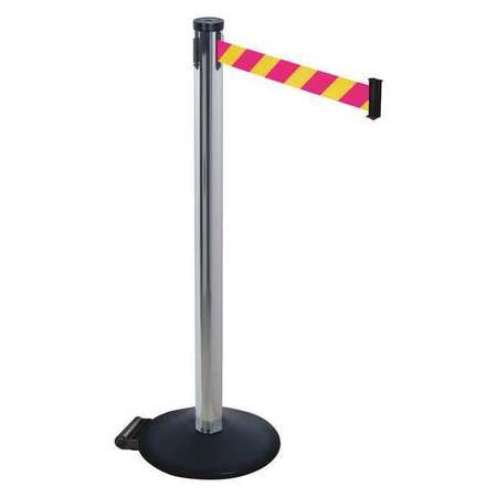 Barrier Post,magenta/ylw Belt,2in Belt W