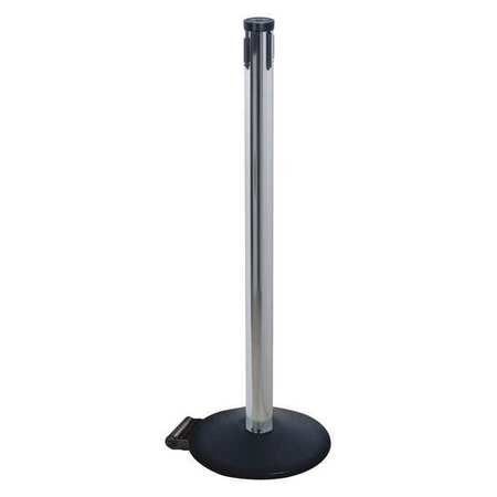 Belt Barrier Receiver Post,sloped,40in H