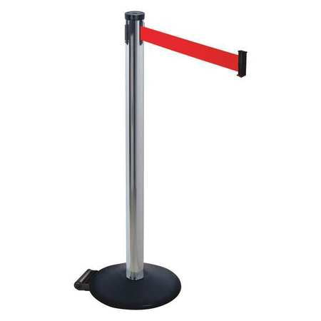 Barrier Post,red Belt,2 In. Belt W (1 Un