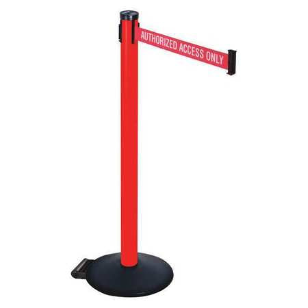 Barrier Post,red/white Belt Text,black (