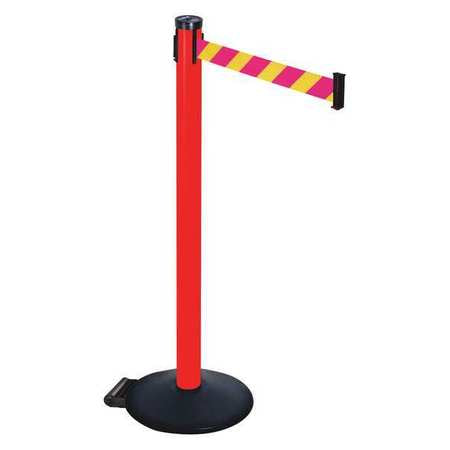 Barrier Post,magenta/ylw Belt,2in Belt W