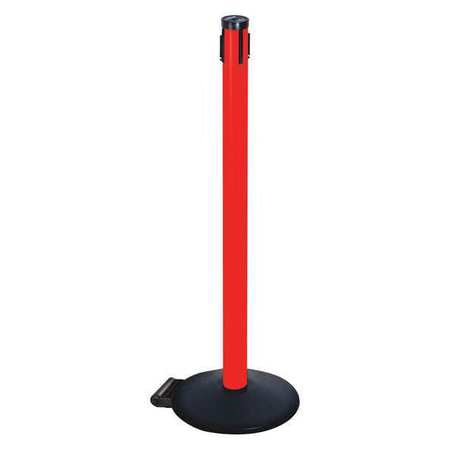 Belt Barrier Rcvr. Post,red,cast Iron (1