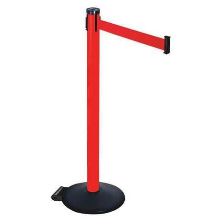 Barrier Post,red Belt,2 In. Belt W (1 Un