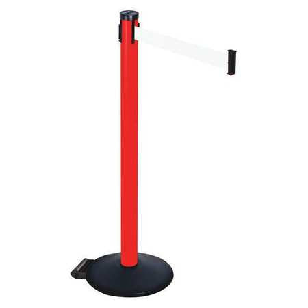 Barrier Post,pvc Post,black,white Belt (