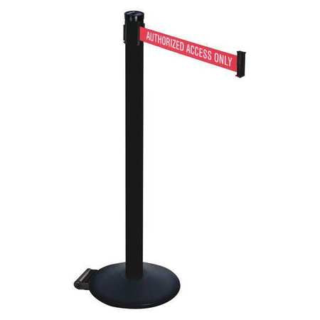 Barrier Post,red/white Belt Text,black (