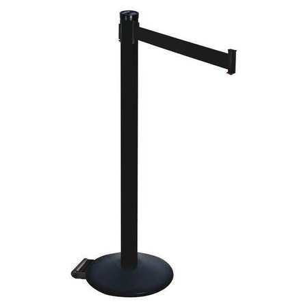 Barrier Post,black Belt,2 In. Belt W (1