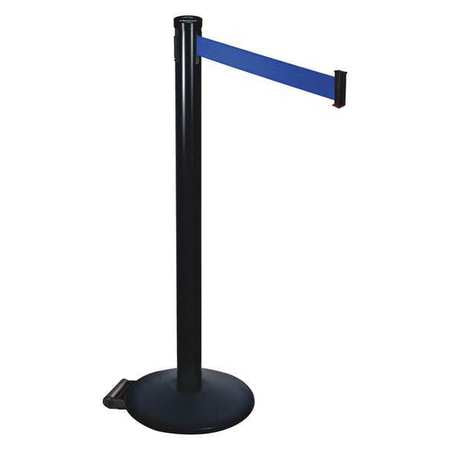 Barrier Post,blue Belt,2 In. Belt W (1 U