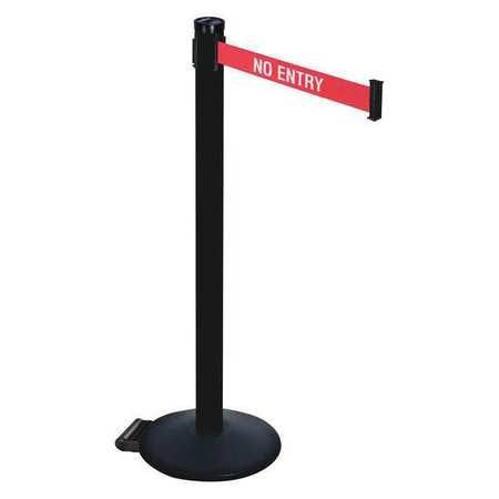 Barrier Post,2 In. Belt W,no Entry (1 Un