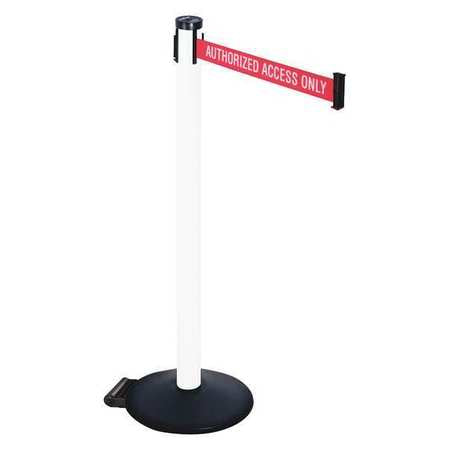 Barrier Post,red/white Belt Text,black (