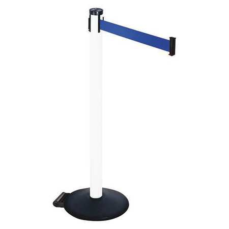 Barrier Post,blue Belt,2 In. Belt W (1 U