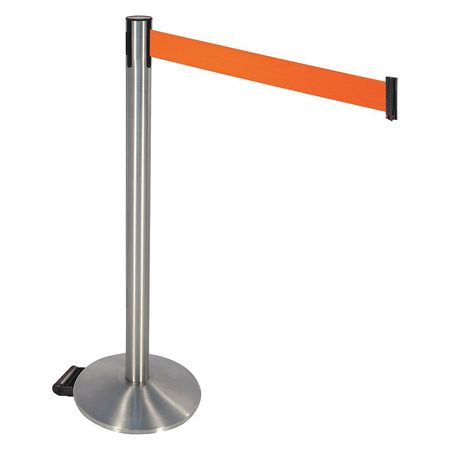 Barrier Post,satin Ss,gray,w/wheels (1 U