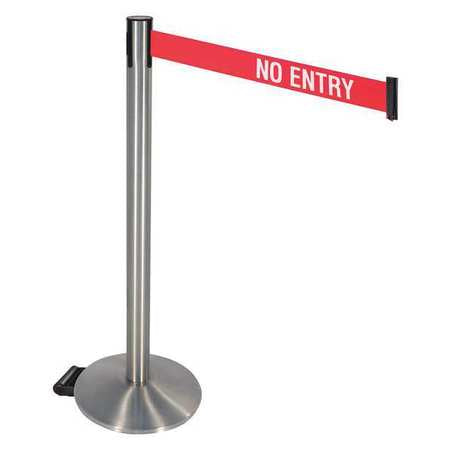 Barrier Post,gray,40 In. H,no Entry (1 U