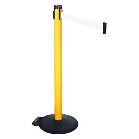 Barrier Post,pvc Post,black,white Belt (