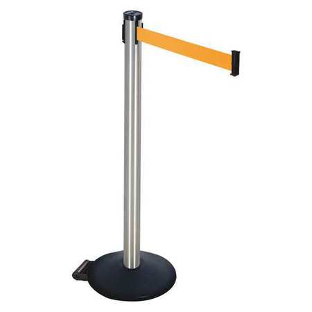 Barrier Post,satin Ss,blk,orange Belt (1