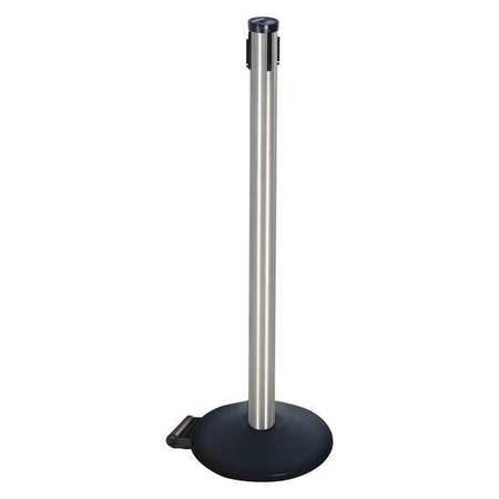 Belt Barrier Receiver Post,black,40in. H