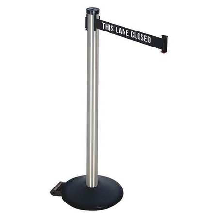 Barrier Post,satin Ss,black/white Belt (