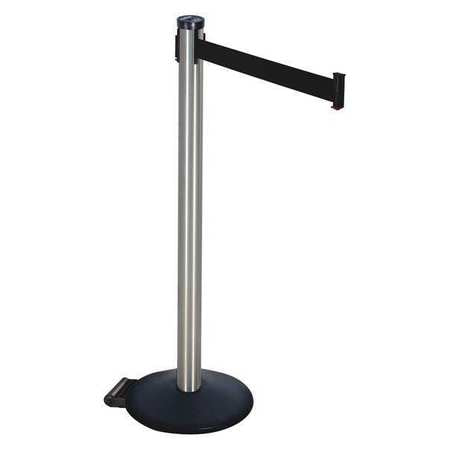 Barrier Post,black Belt,2 In. Belt W (1