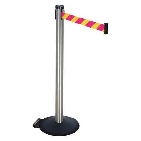 Barrier Post,magenta/ylw Belt,2in Belt W