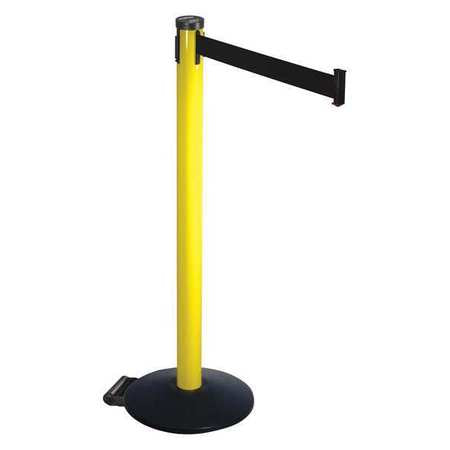 Barrier Post,black Belt,2 In. Belt W (1