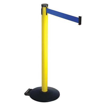 Barrier Post,blue Belt,2 In. Belt W (1 U