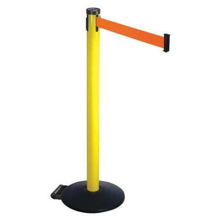 Barrier Post,black,w/wheels,2 In. Belt W