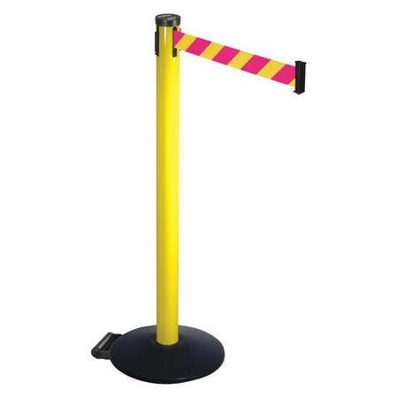 Barrier Post,magenta/ylw Belt,2in Belt W