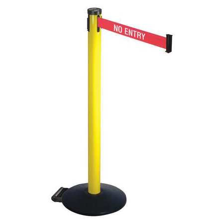 Barrier Post,40in. H,2 N Belt W,no Entry