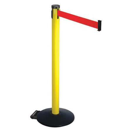 Barrier Post,red Belt,2 In. Belt W (1 Un