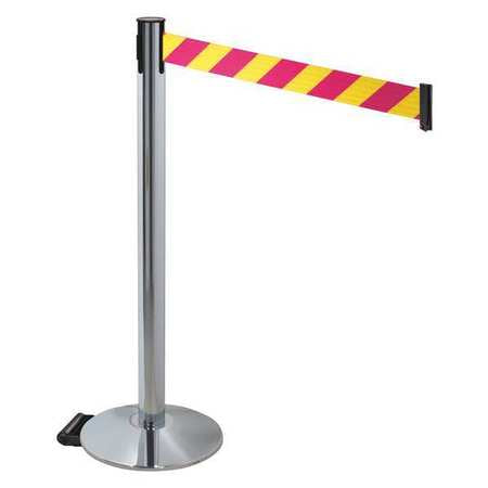 Barrier Post,gray,magenta/yellow Belt (1