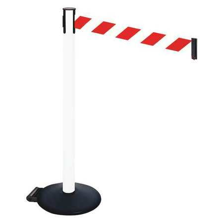 Barrier Post,red/white Belt,w/wheels (1