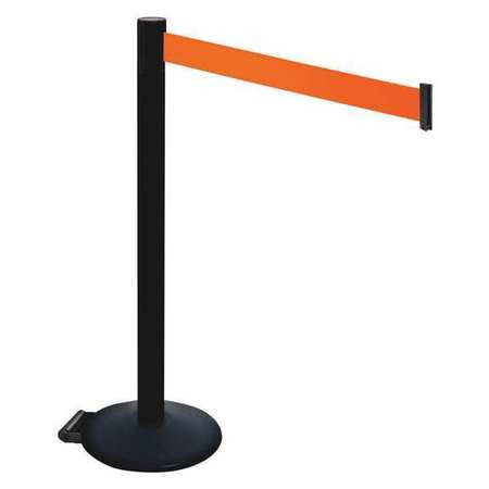 Barrier Post,blk,fluorescent Orange Belt