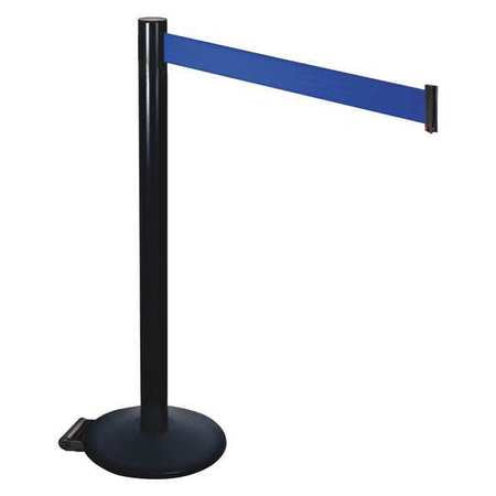 Barrier Post,black,blue Belt,w/wheels (1