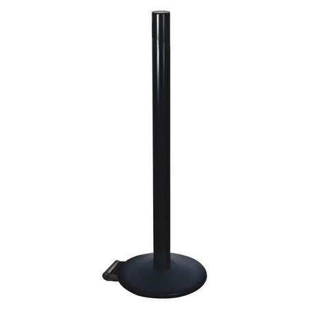 Belt Barrier Rcvr. Post,black,cast Iron