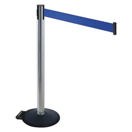 Barrier Post,black,blue Belt,w/wheels (1