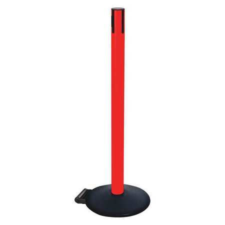 Belt Barrier Rcvr. Post,red,cast Iron (1